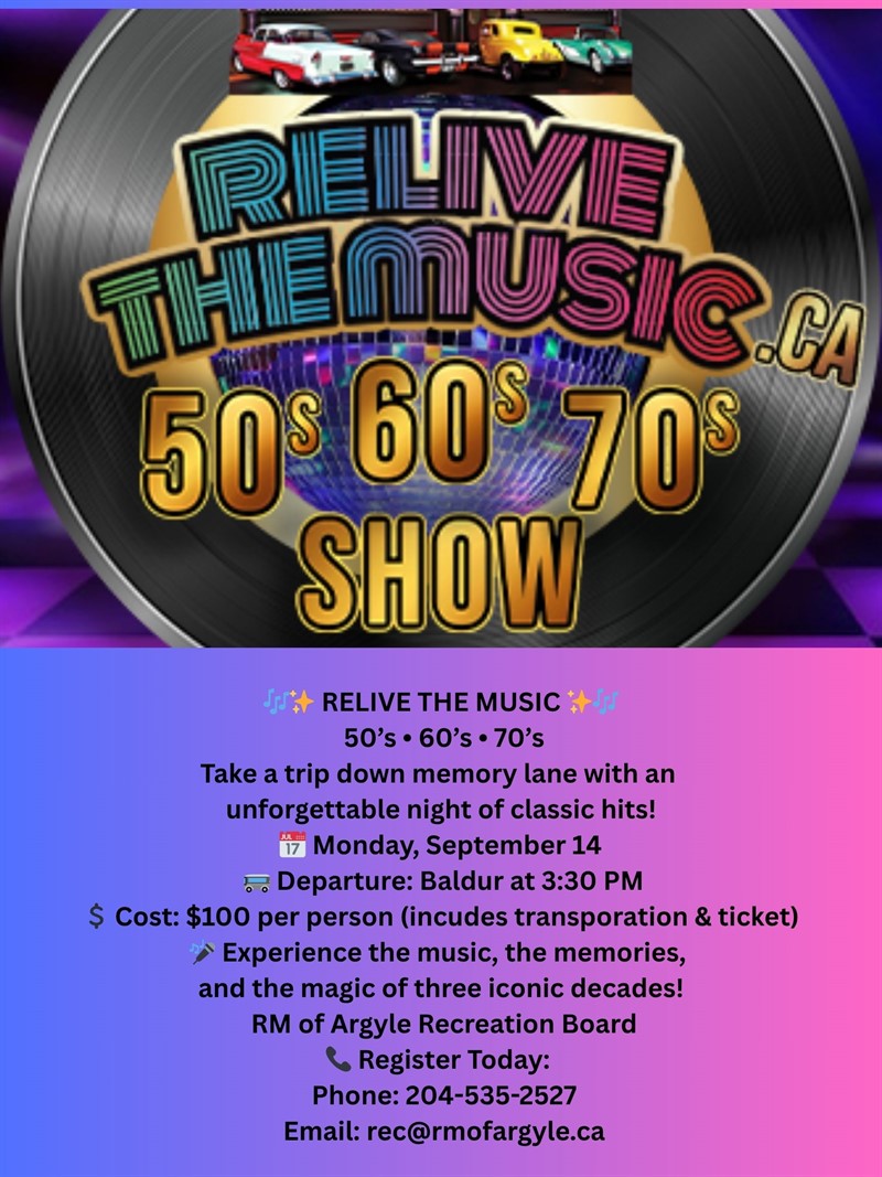 Relive the Music 50s 60s and 70s